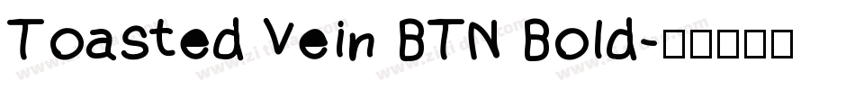 Toasted Vein BTN Bold字体转换